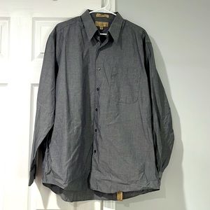Croft & Barrow grey button down size Large